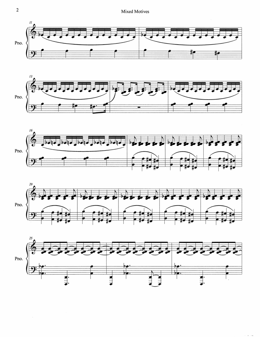 Mixed Motives for Solo Piano Piano Solo scores gallery preview page 4