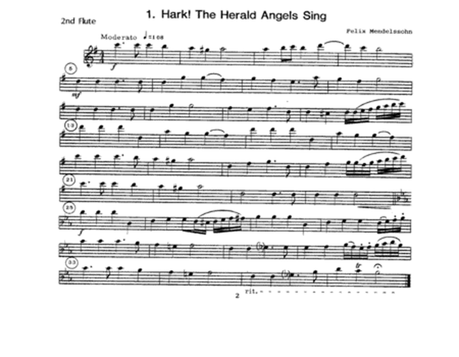 Christmas Carols For Flute Choir (2nd Flute)