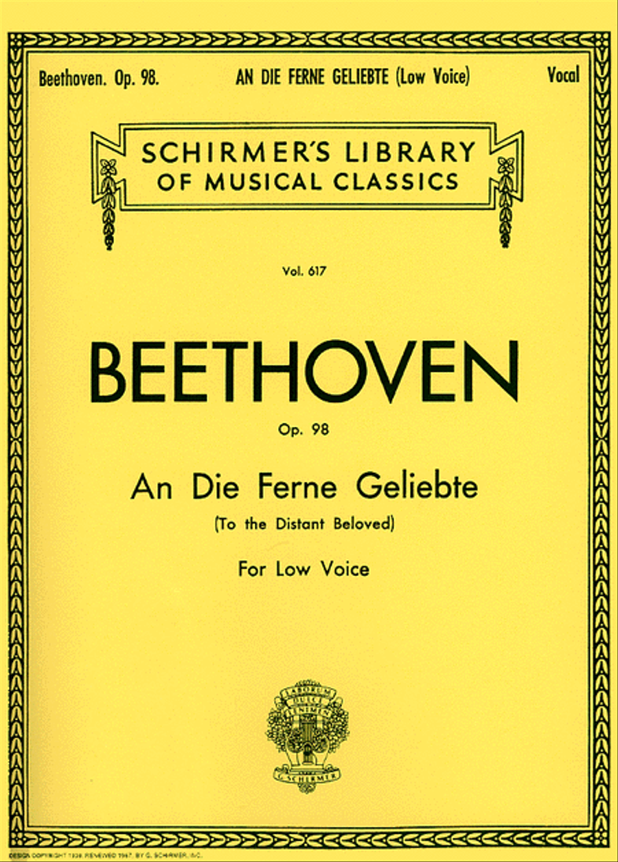 An die ferne Geliebte (To the Distant Beloved), Op. 98 Voice scores gallery preview page 1
