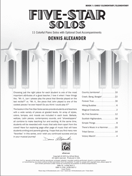 Five-Star Solos, Book 1 image number null