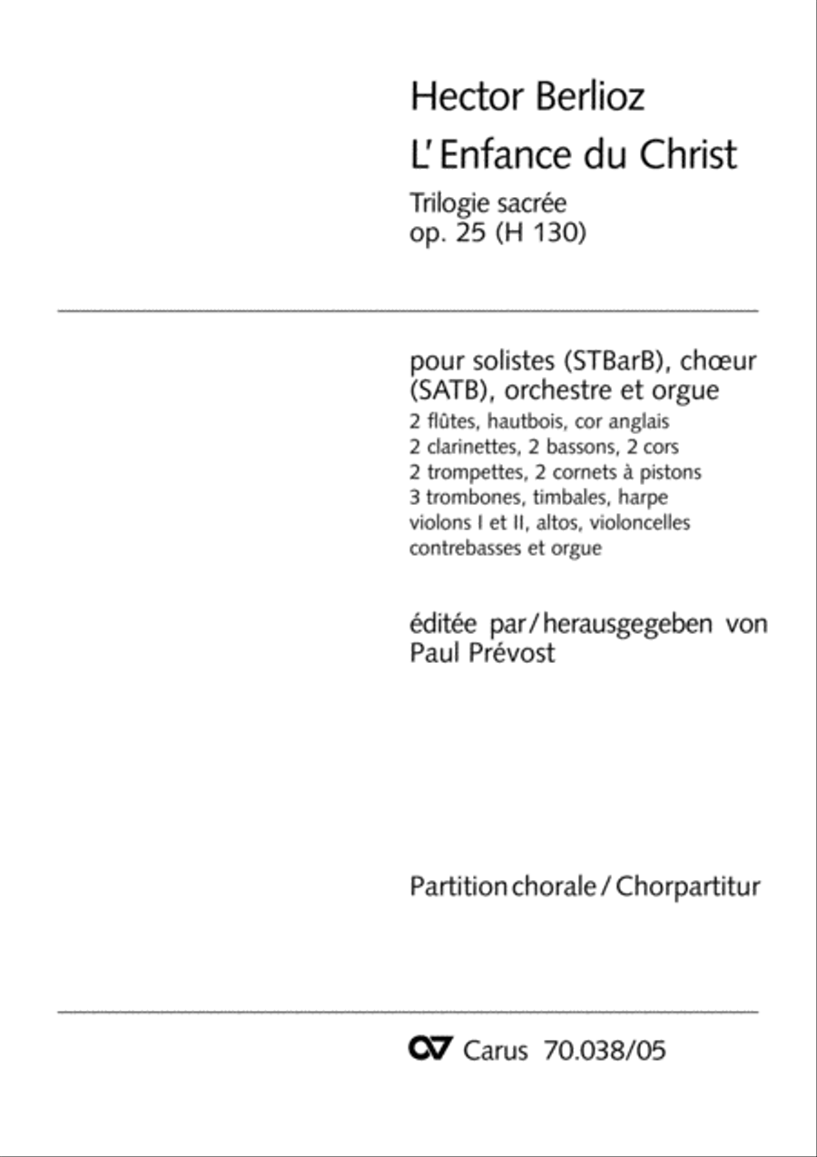 L'Enfance du Christ L'Enfance du Christ 4-Part scores gallery preview page 2