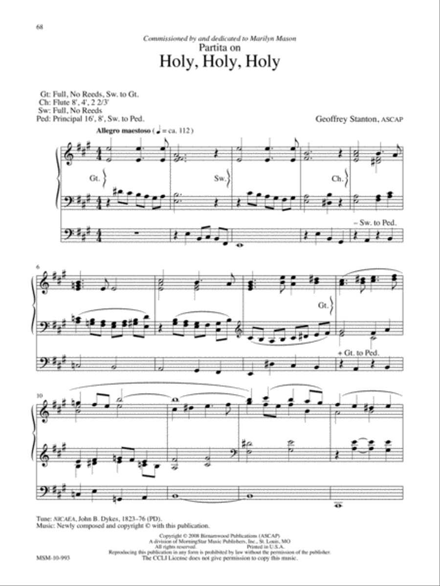 Marilyn Mason Music Library, Volume 4 Organ scores gallery preview page 20