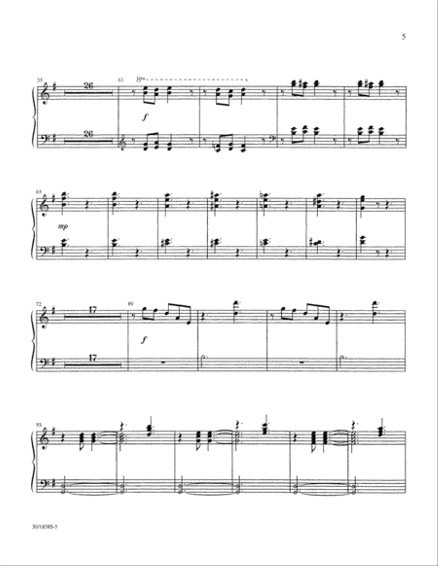 Glad Tidings of Great Joy - Harp Part Choir scores gallery preview page 7