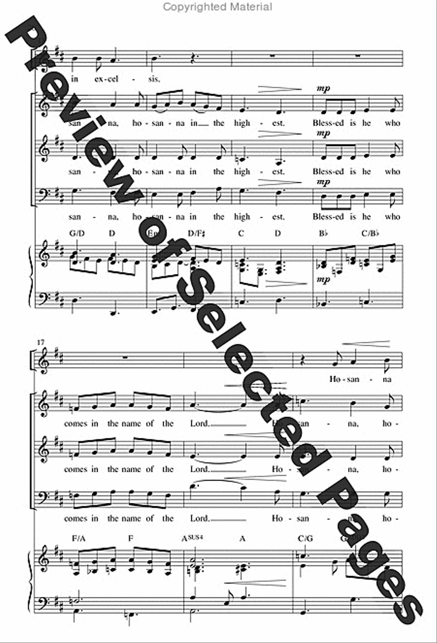 Mass from Age to Age - Choral / Accompaniment edition 4-Part scores gallery preview page 16