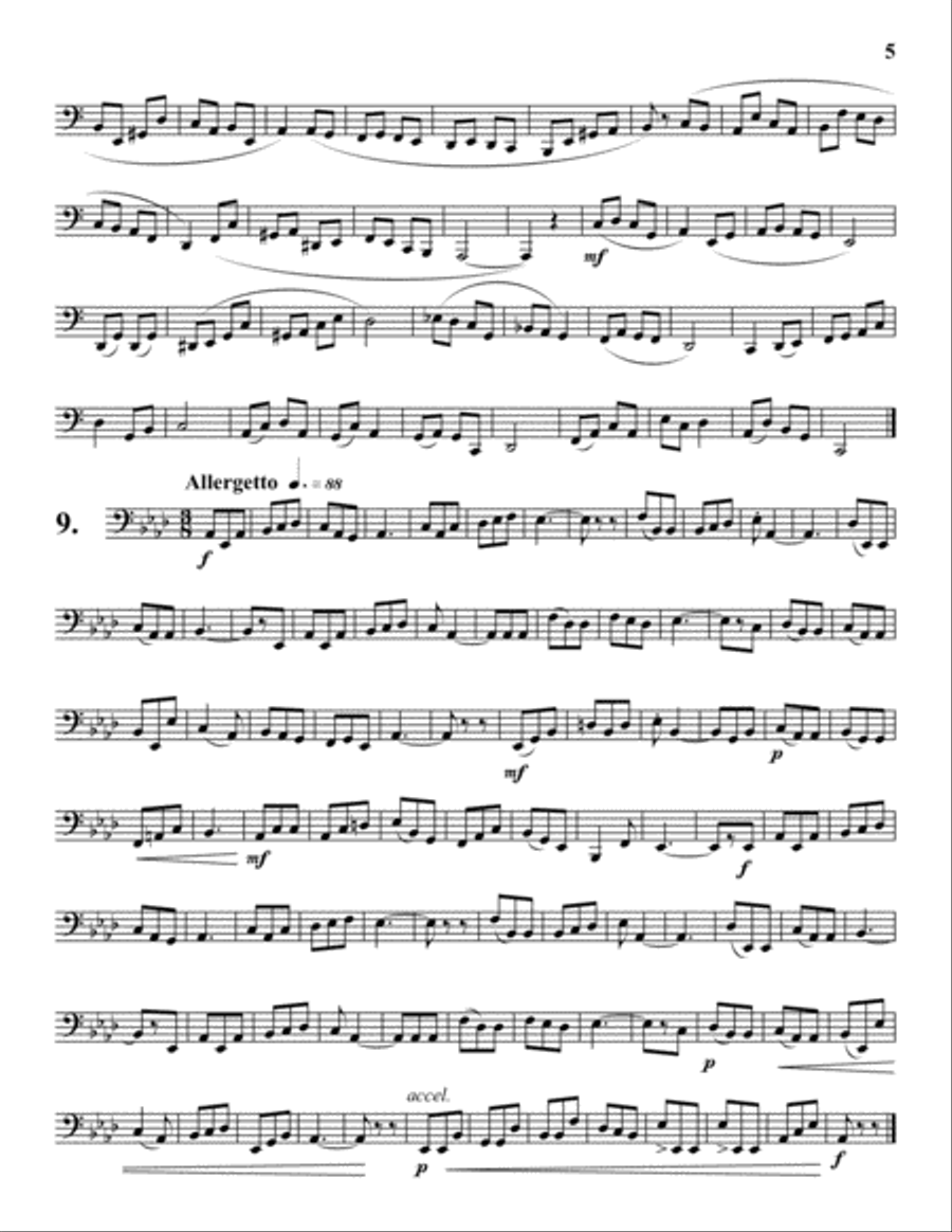 Progressive Etudes for Tuba, Vol. 1 Tuba scores gallery preview page 5
