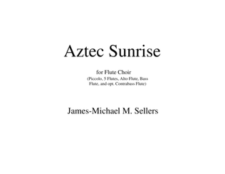 Book cover for Aztec Sunrise (for Flute Choir)