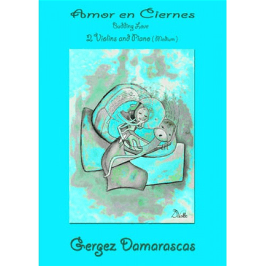 Amor en Ciernes / Budding love for 2 violins Violin Solo scores gallery preview page 1