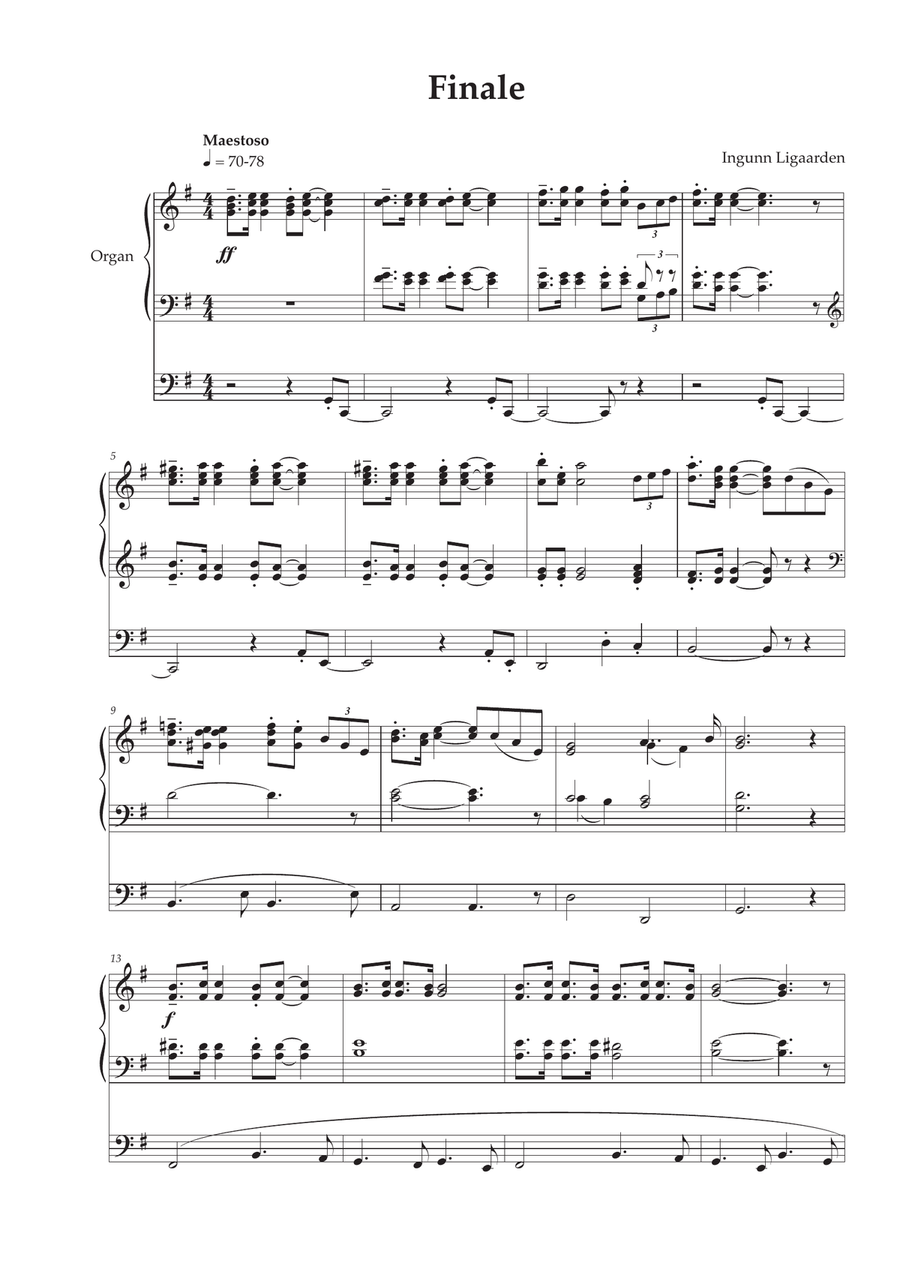 Finale - Organ Solo Finale - Organ Solo Organ Solo scores gallery preview page 1
