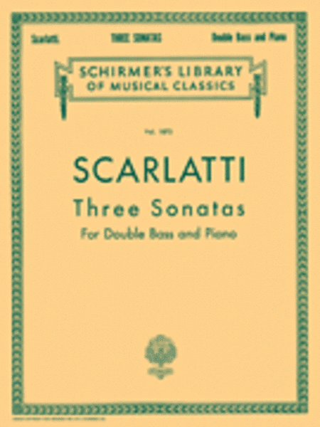 Three Sonatas (Double Bass / Piano)
