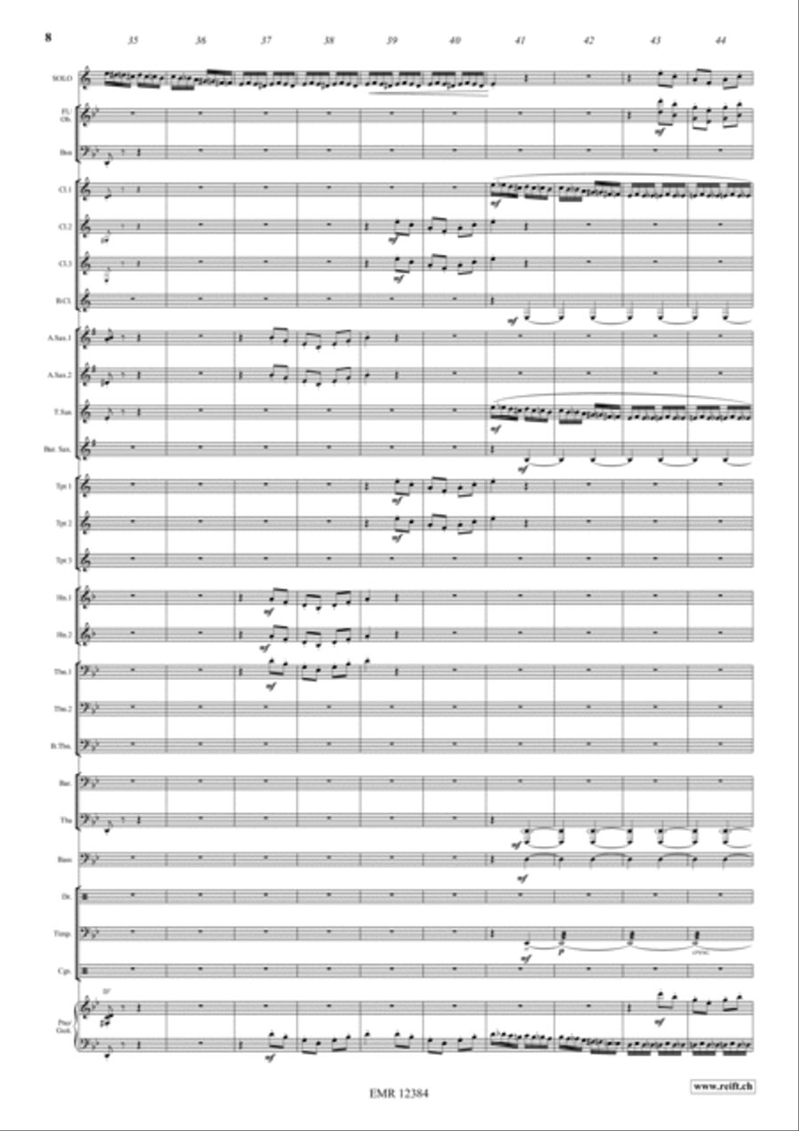 Swingair Bumble Bee Concert Band scores gallery preview page 9