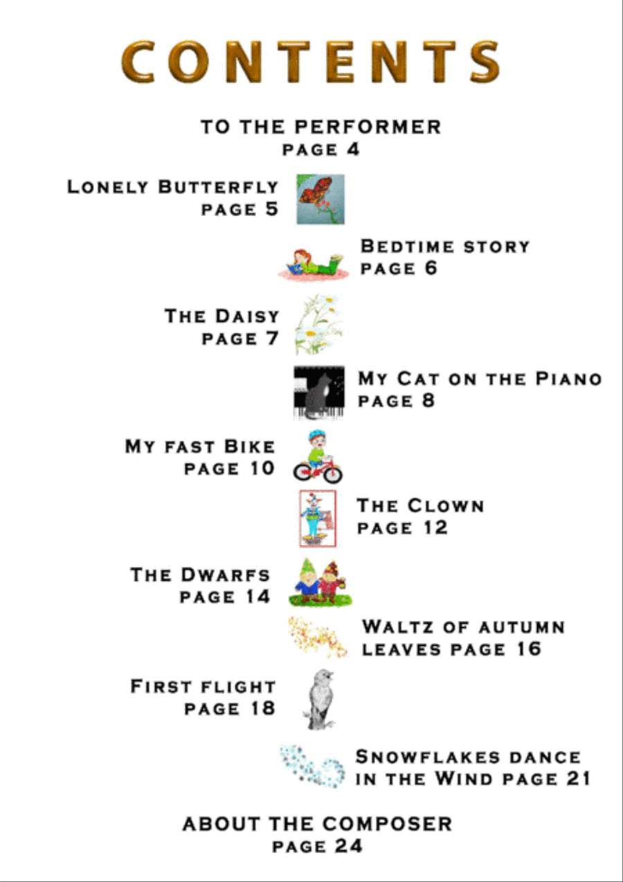 Piano with Joy - Ten piano pieces for young pianists Piano with Joy - Ten piano pieces for young pianists Piano Method scores gallery preview page 3