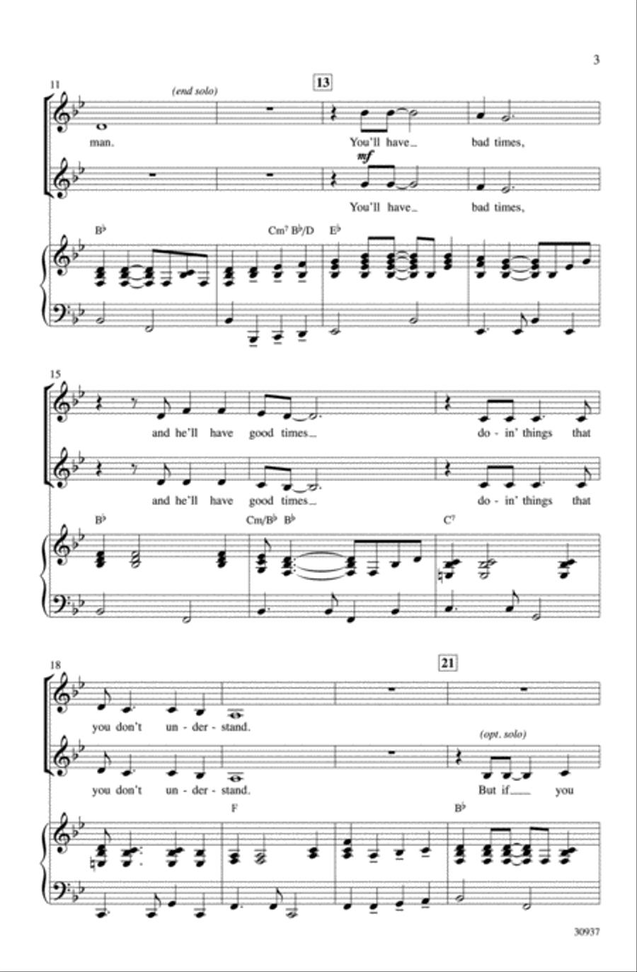 Stand by Your Man Women's Choir scores gallery preview page 3