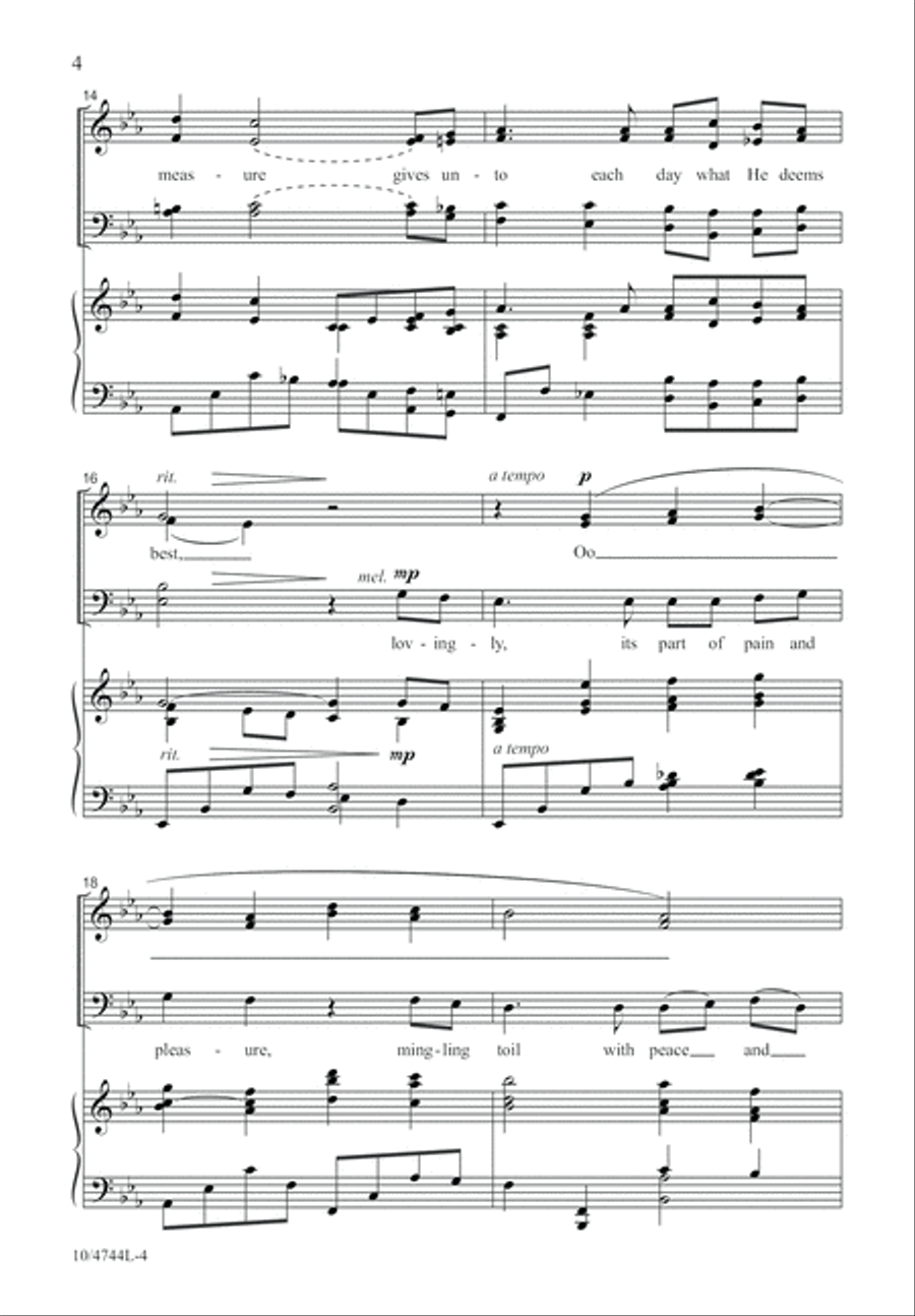 Day by Day 4-Part scores gallery preview page 4