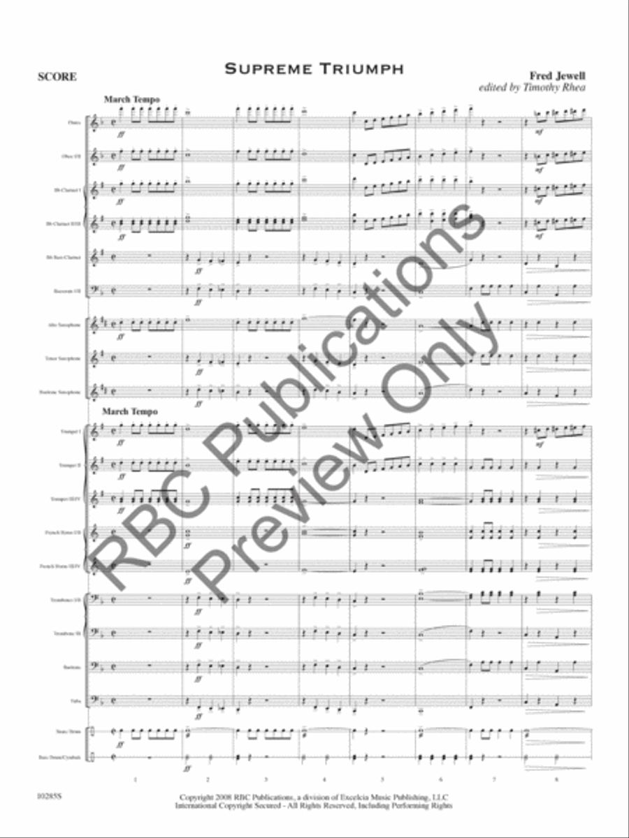 Supreme Triumph Supreme Triumph Concert Band scores gallery preview page 4