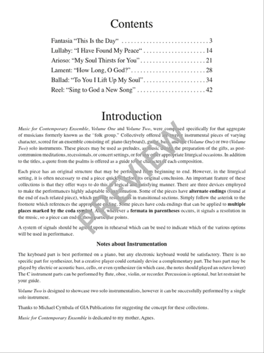 Music for Contemporary Ensemble - Volume 2 Guitar scores gallery preview page 7