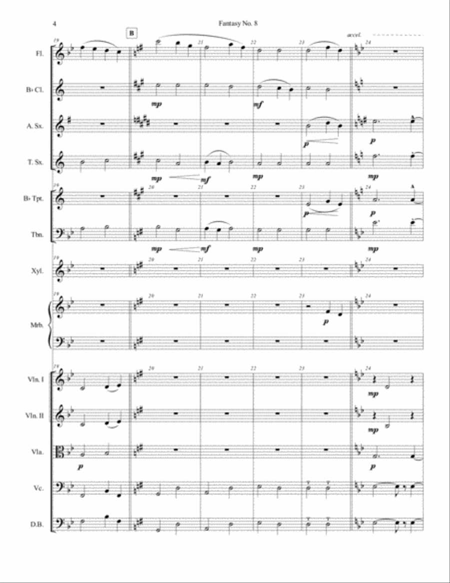 Fantasy No. 8 Full Orchestra scores gallery preview page 4