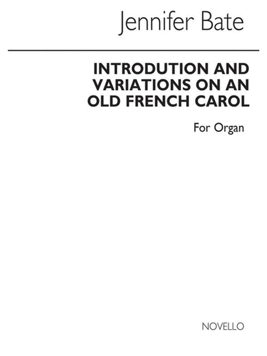 Bate Introduction & Variations Organ(Arc