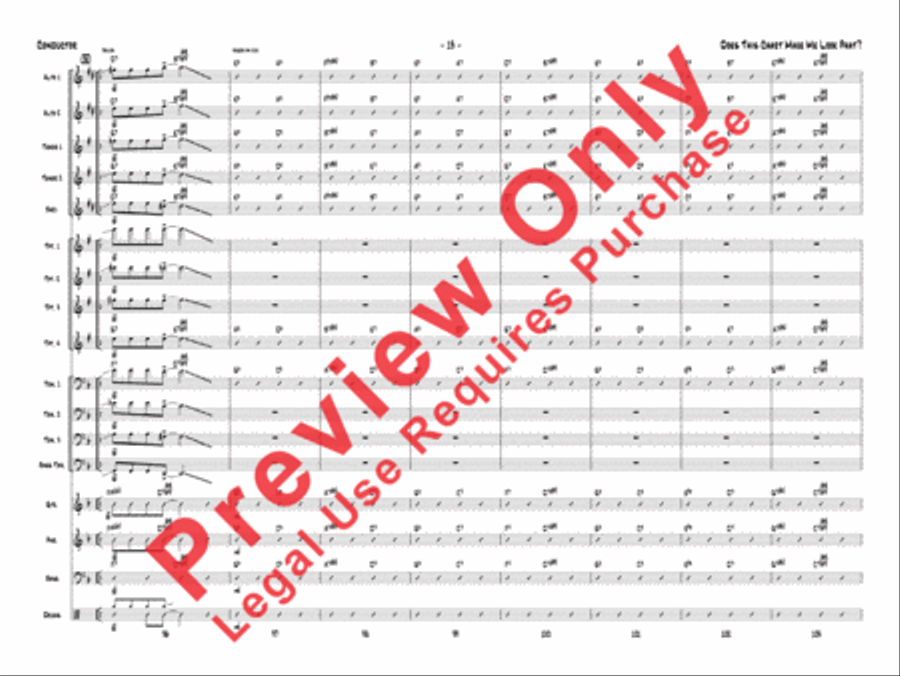 Does This Chart Make Me Look Phat? Jazz Ensemble scores gallery preview page 34
