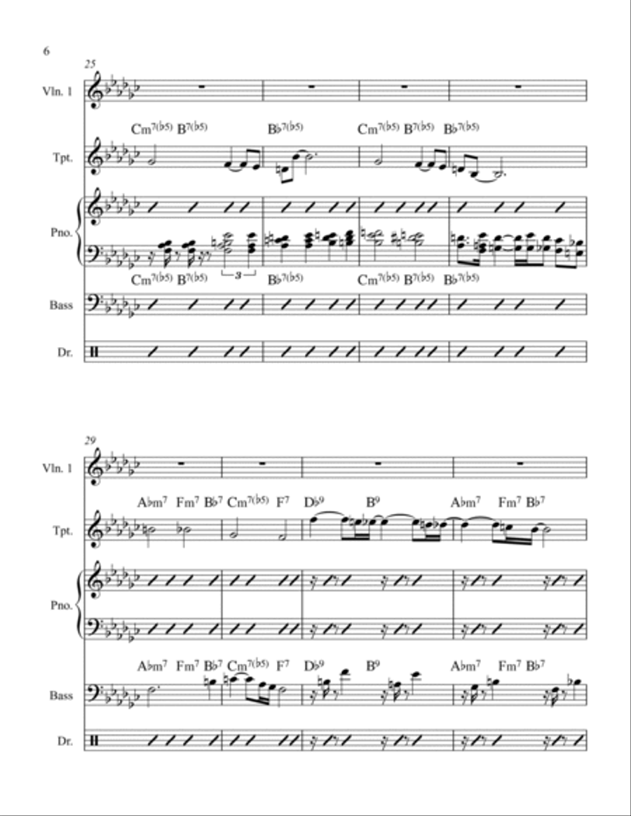 'Round Midnight Small Ensemble scores gallery preview page 6