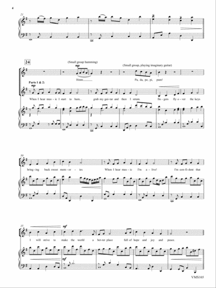 When I Hear Music 2-Part scores gallery preview page 4