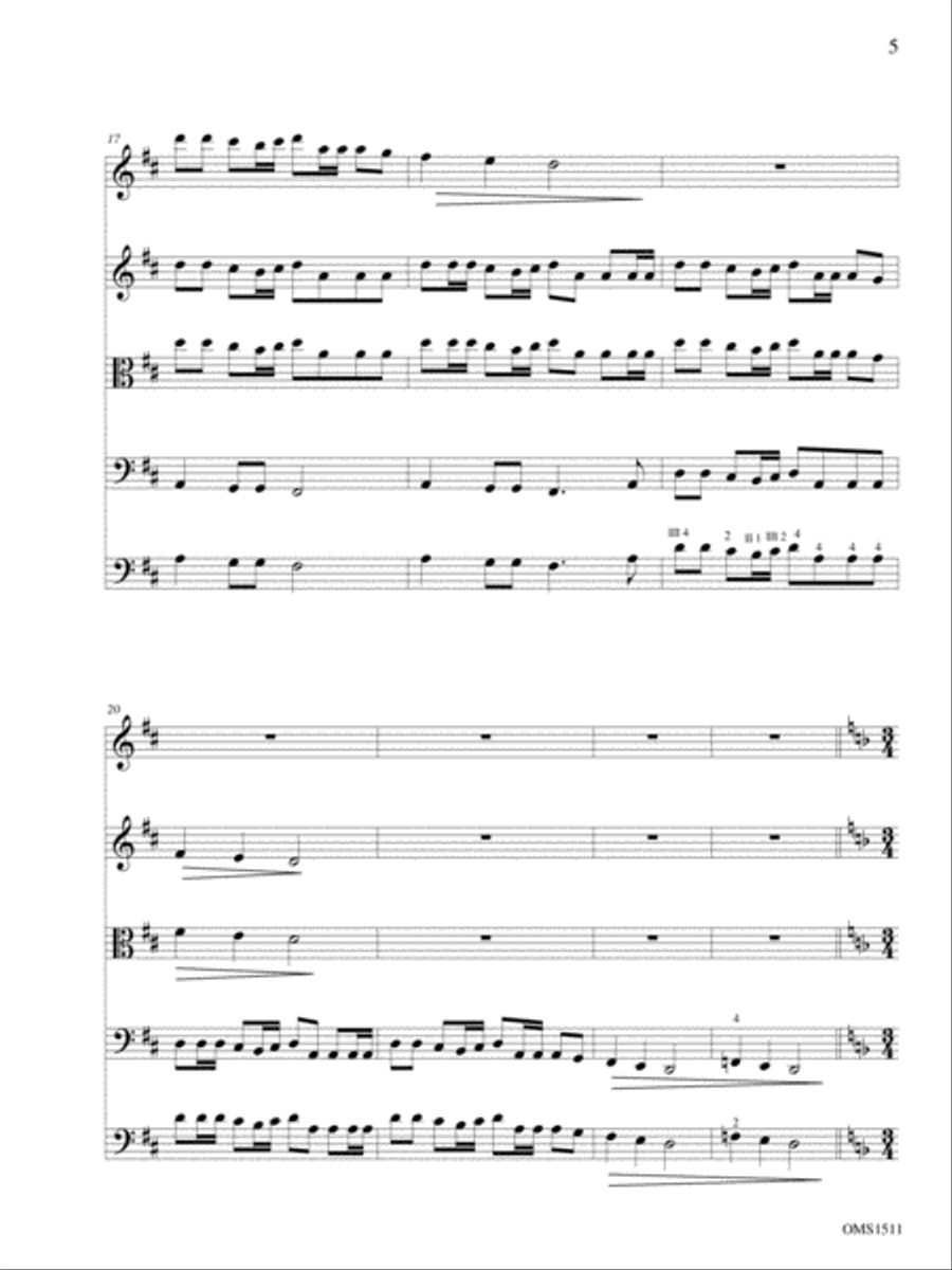 A Trio of Visually Impaired Rodents String Orchestra scores gallery preview page 5
