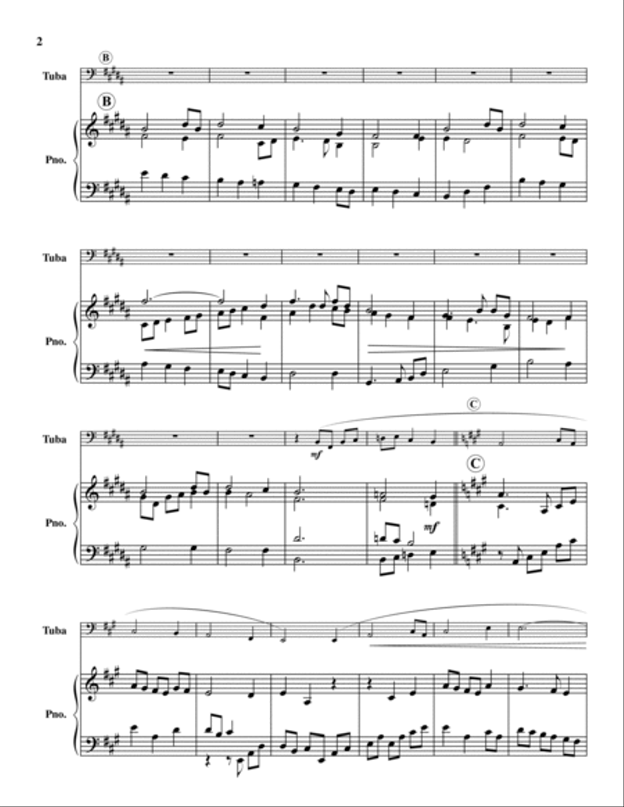 Amazing Grace Tuba scores gallery preview page 2