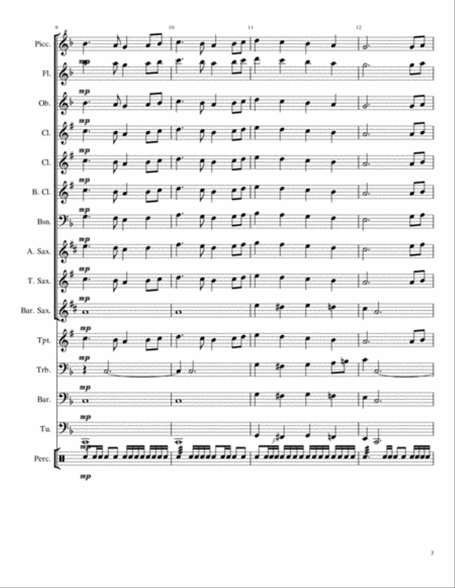 O Canada Large Ensemble scores gallery preview page 3