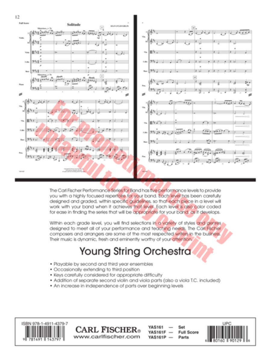 Autumn Waltz String Orchestra scores gallery preview page 13