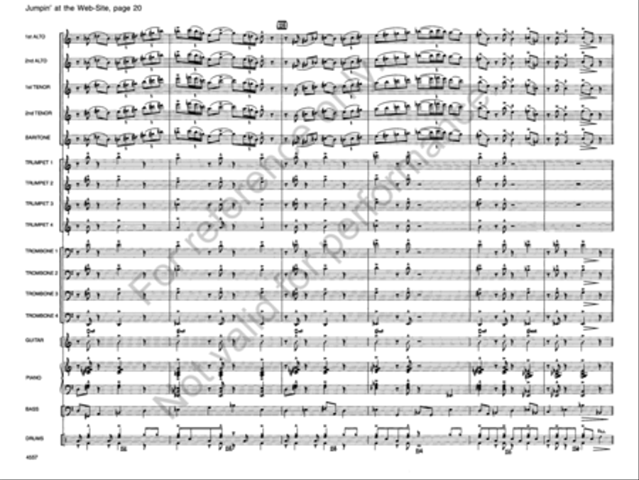 Jumpin' At the Website Jazz Ensemble scores gallery preview page 20