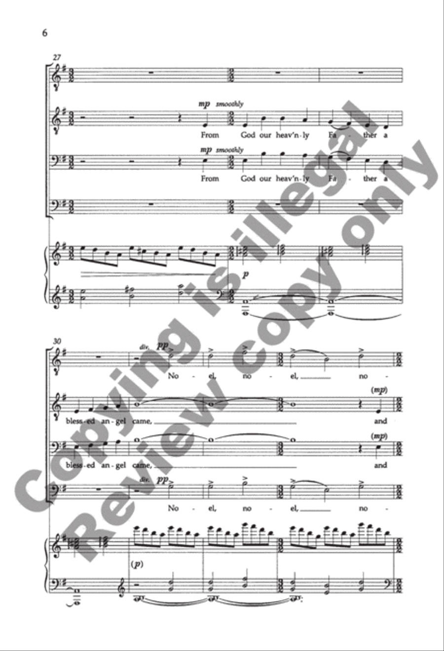 A Christmas Garland TTBB scores gallery preview page 6