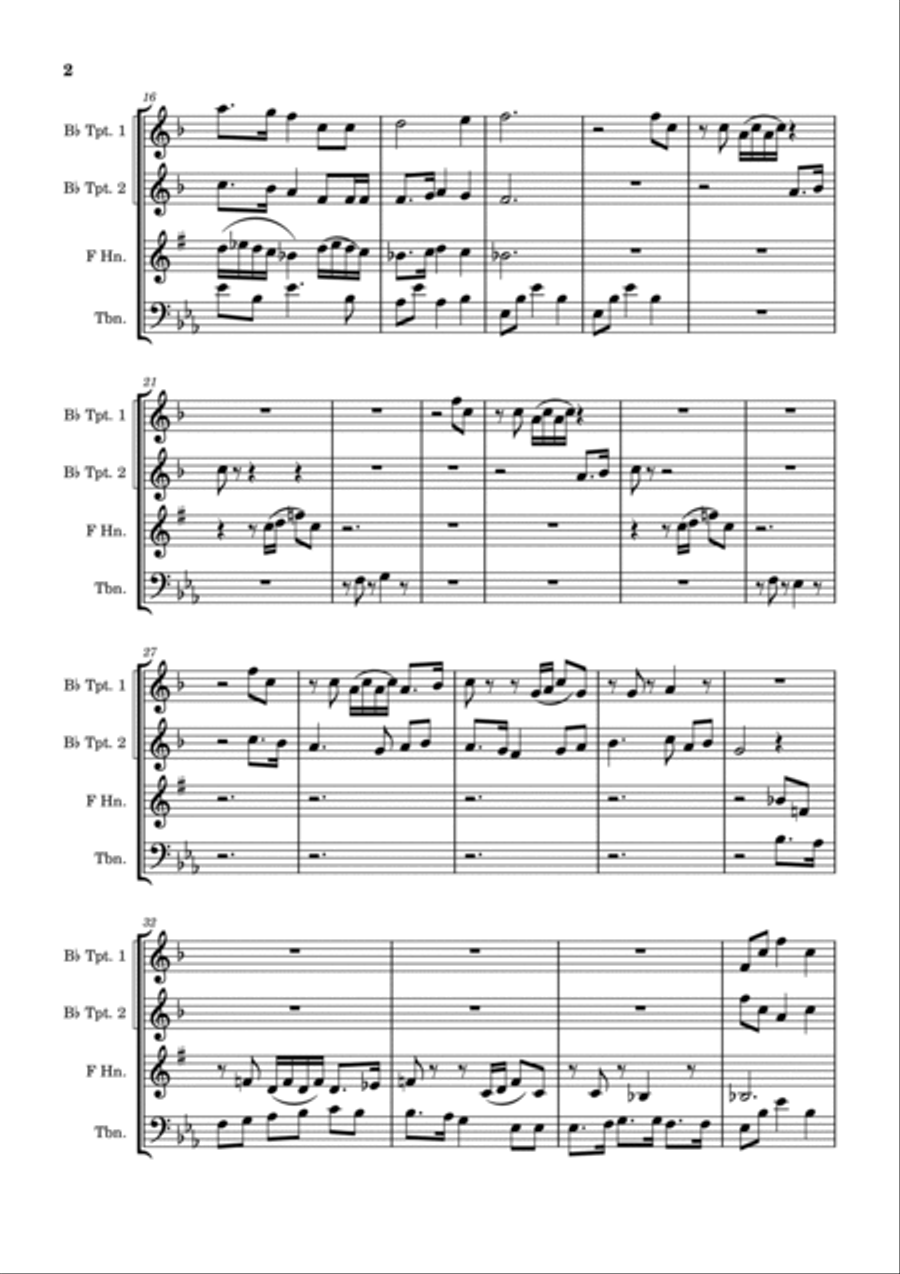 Bendigamos Bendigamos Brass Ensemble scores gallery preview page 2