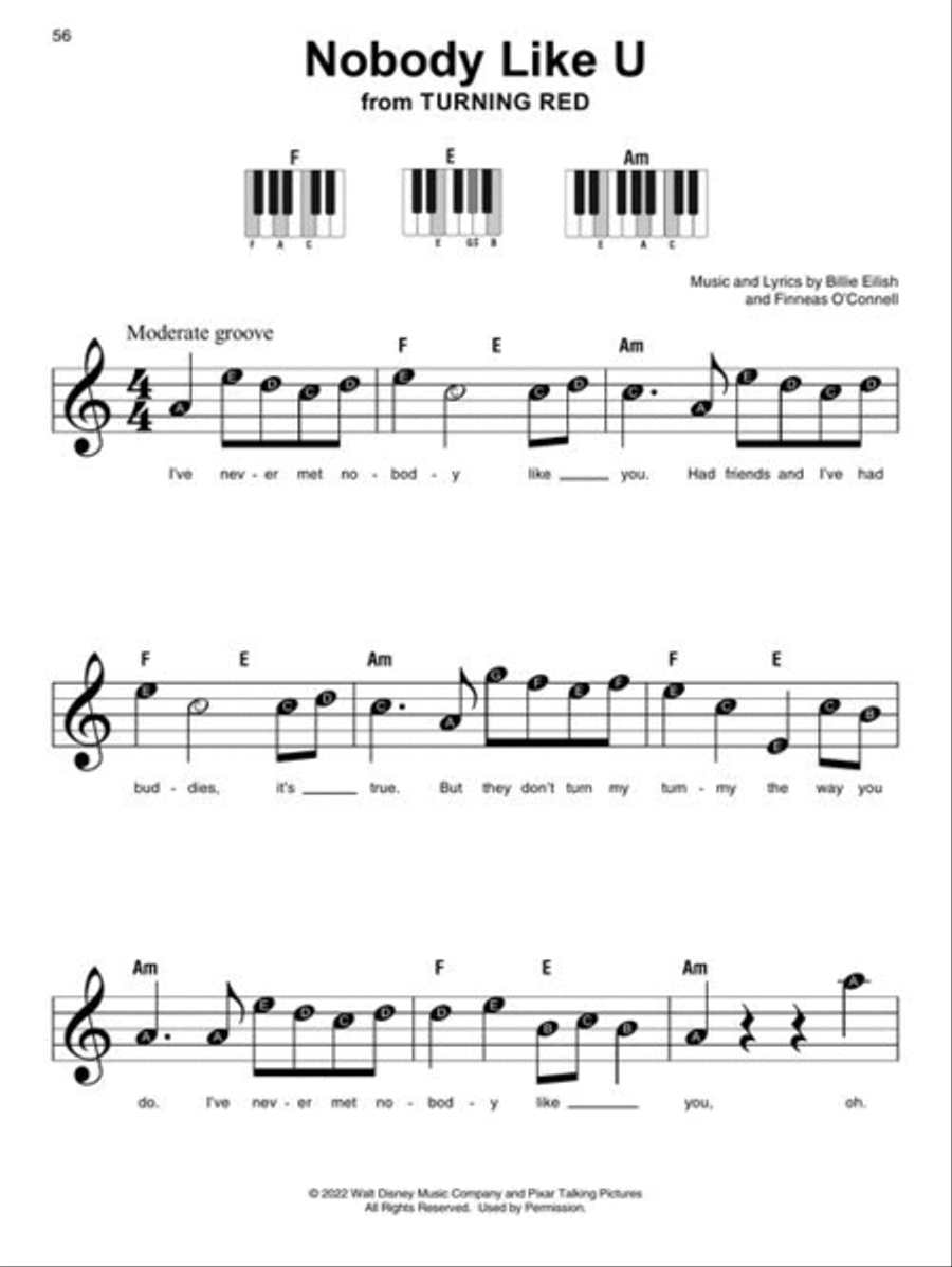 Disney Hits – Super Easy Songbook Easy Piano scores gallery preview page 5