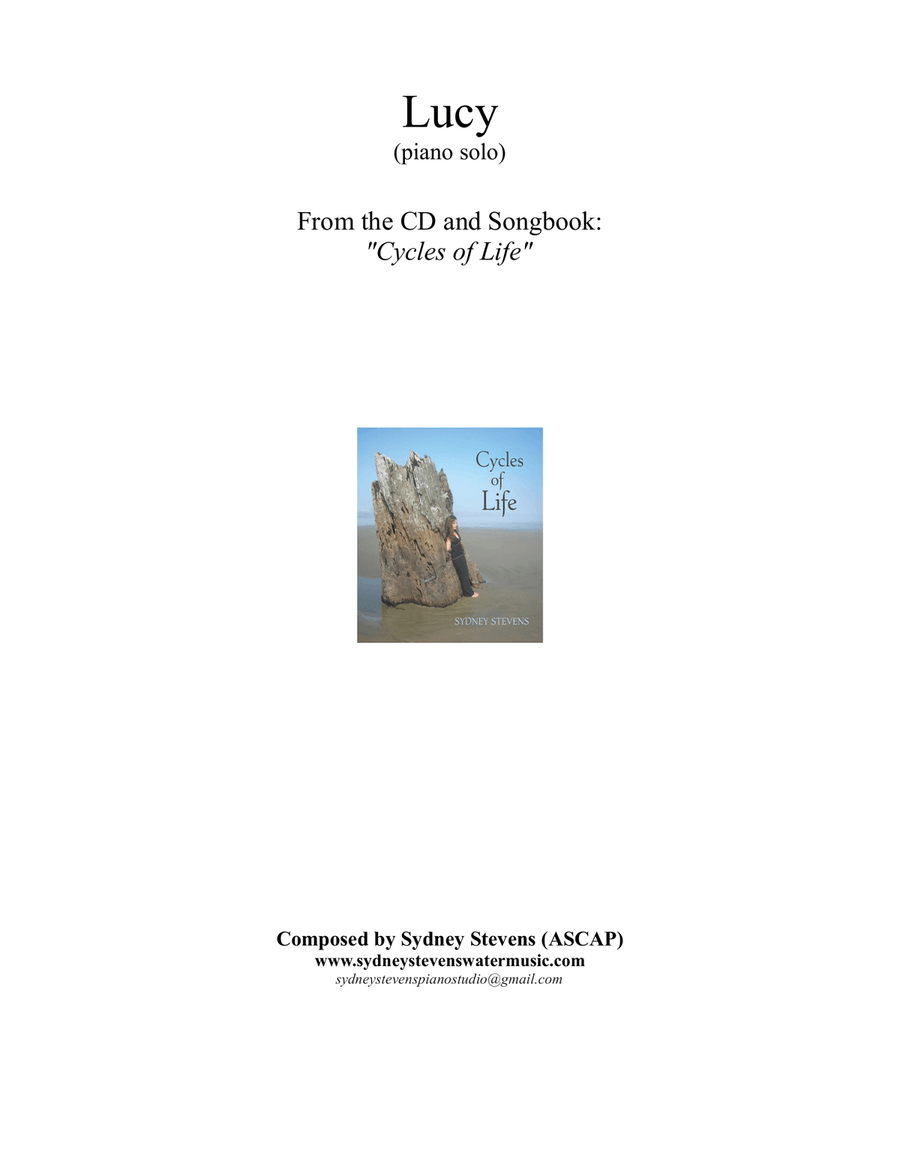 Lucy Piano Solo scores gallery preview page 1