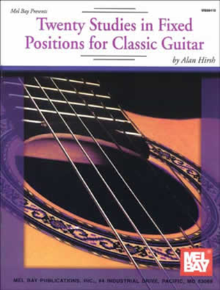 Book cover for Twenty Studies in Fixed Positions for Classic Guitar