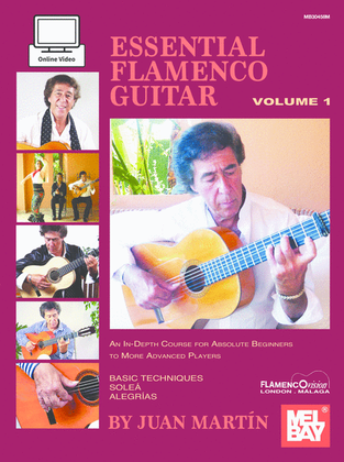 Book cover for Essential Flamenco Guitar: Volume 1-An In-Depth Course for Absolute Beginners to More Advanced Players