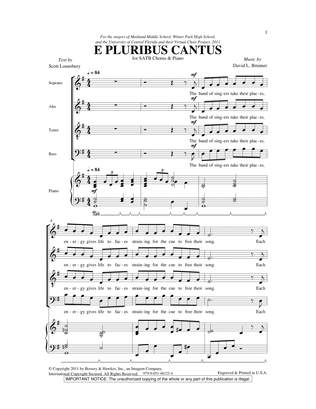 Book cover for E Pluribus Cantus