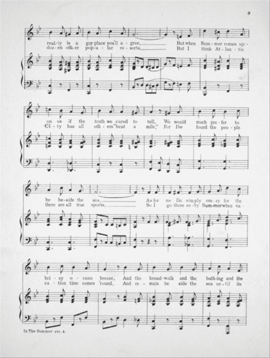In the Summer at the Gay Seashore Voice scores gallery preview page 3