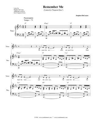 Remember Me (Piano/Vocal Score)
