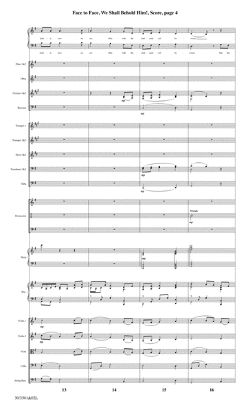 Face to Face, We Shall Behold Him! - Orchestral Score and Parts