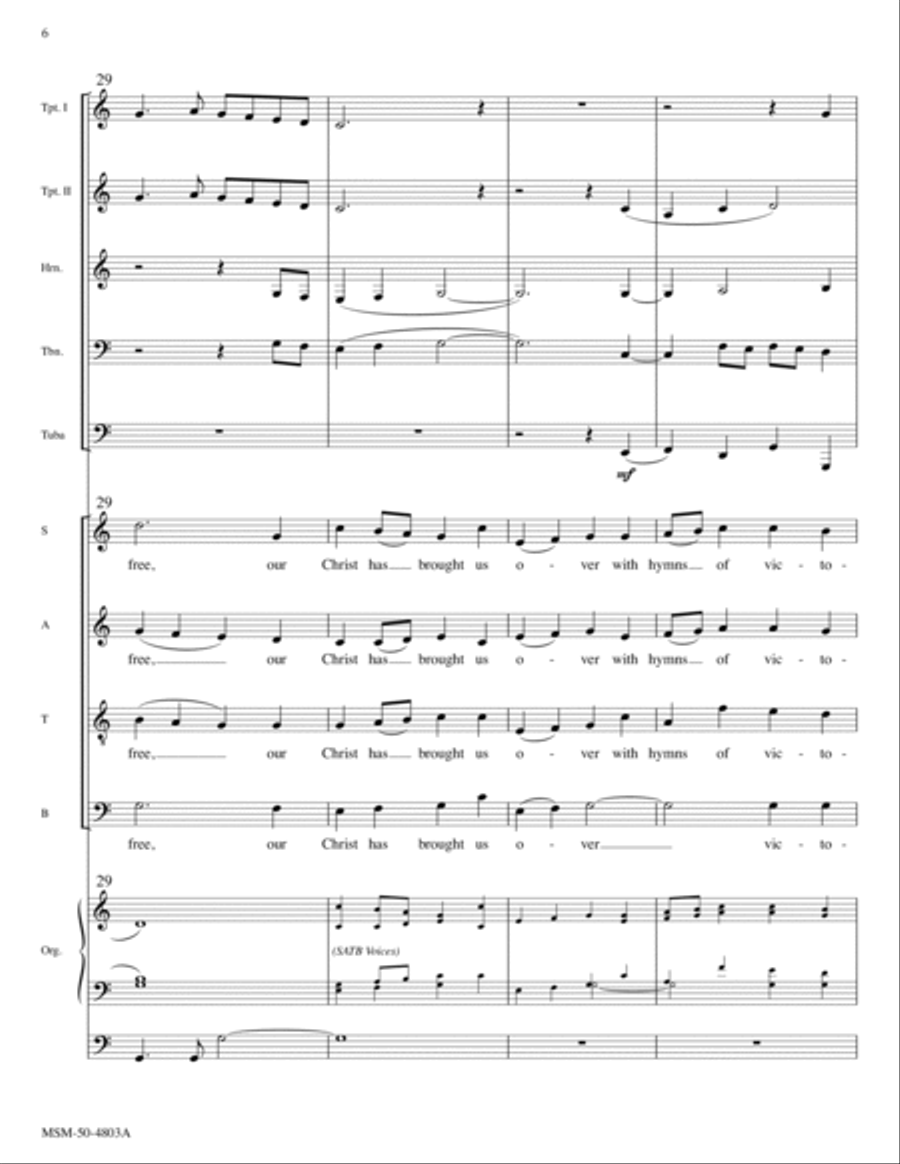 The Day of Resurrection Choir scores gallery preview page 6