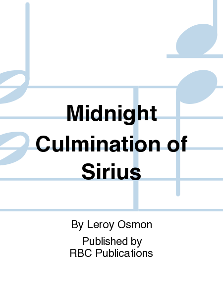 Midnight Culmination of Sirius