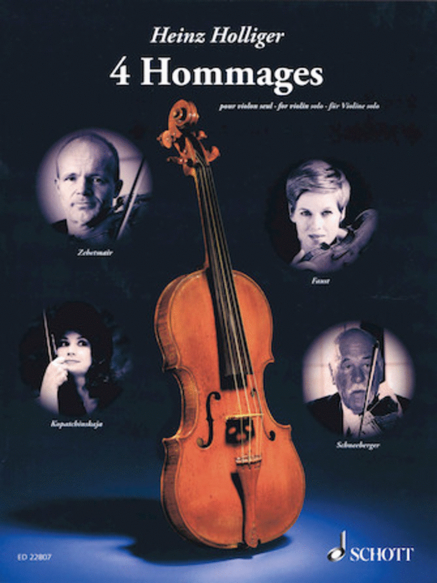 4 Hommages Violin Solo scores gallery preview page 1
