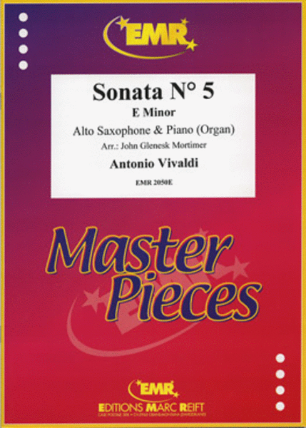 Sonata No. 5 in E minor image number null