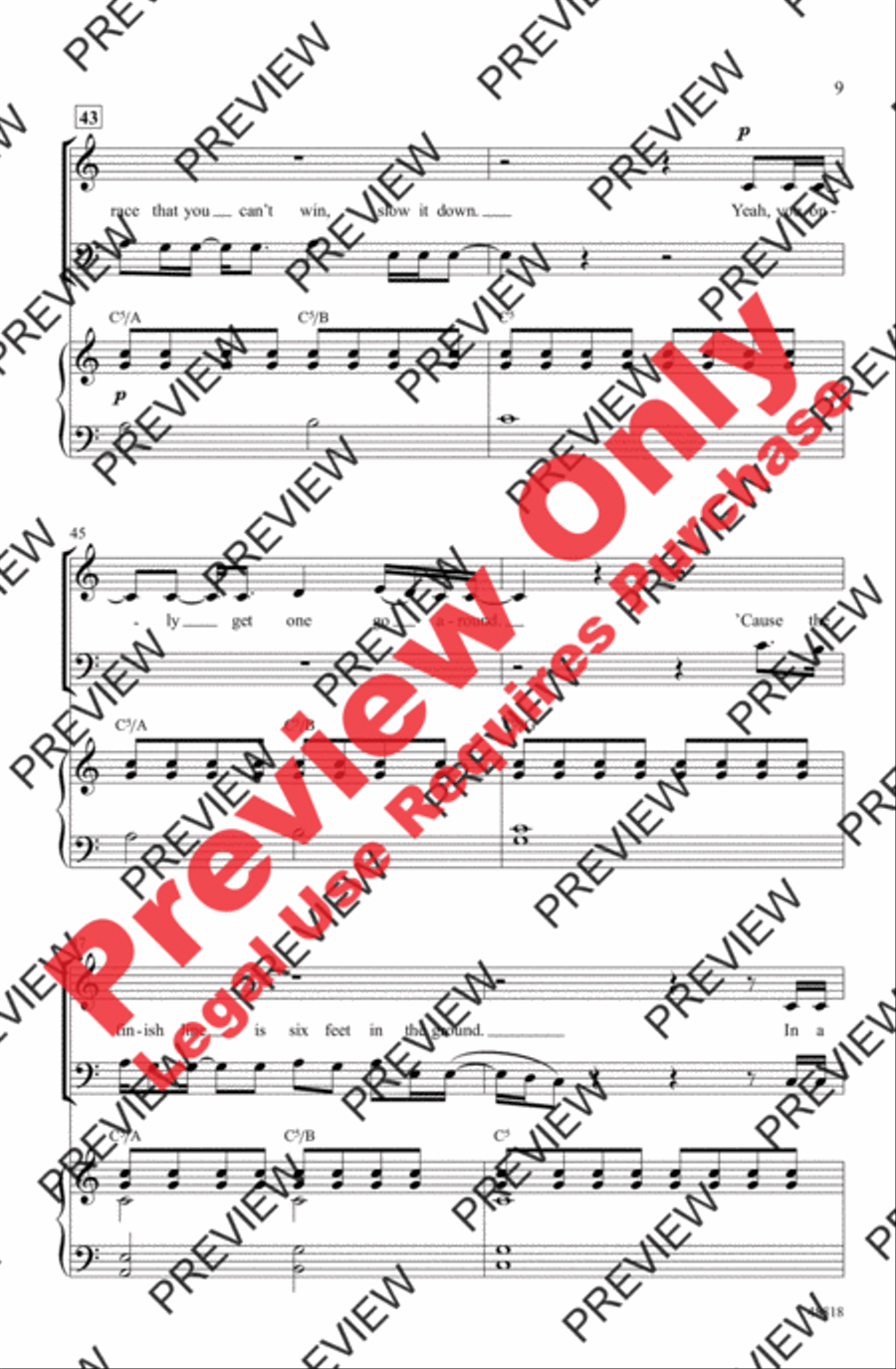 Be a Light Be a Light 4-Part scores gallery preview page 9