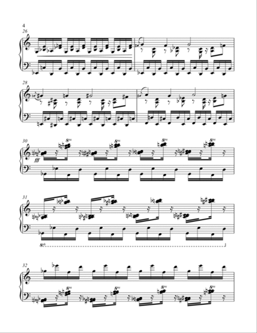 12. Ubhejane the Rhino Piano Solo scores gallery preview page 4