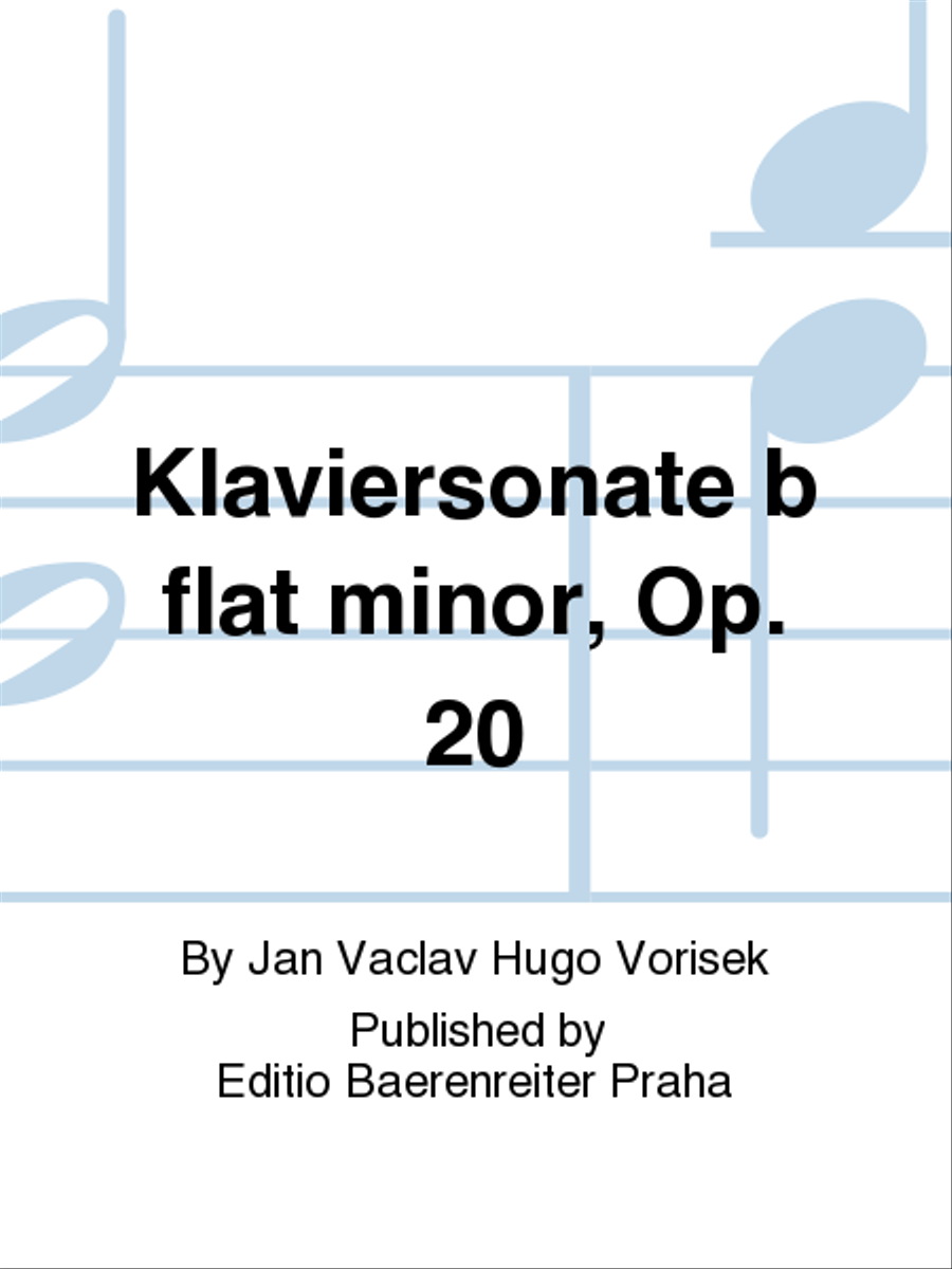 Klaviersonate b-Moll, op. 20 Piano Solo scores gallery preview page 1