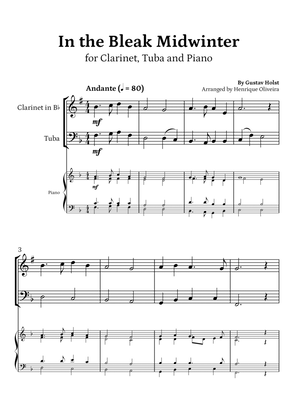 In the Bleak Midwinter (Clarinet, Tuba and Piano) - Beginner Level
