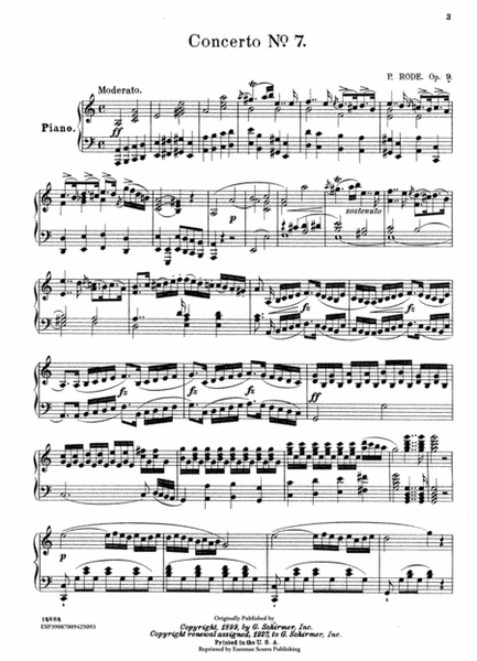 Concerto for violin and orchestra, no. 7, op. 9
