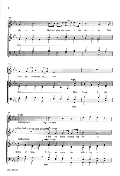 Shall We Gather at the River (Downloadable Choral Score)