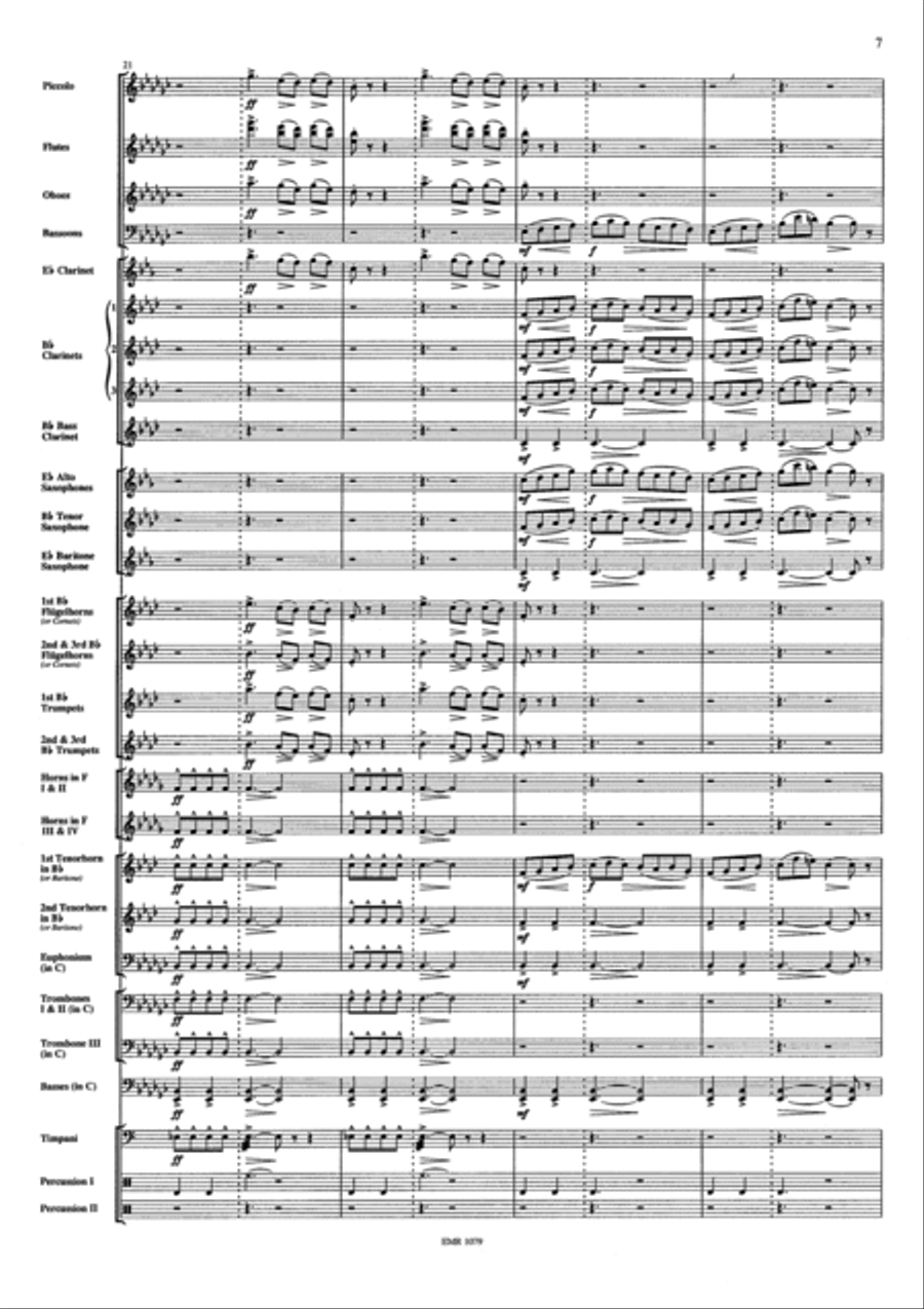Ballet sans Ballerine Concert Band scores gallery preview page 7